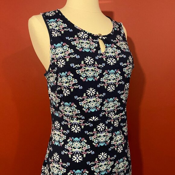 Talbots Petites Women's Blue Floral Maxi Dress - Size LP - NWT - Picture 2 of 5